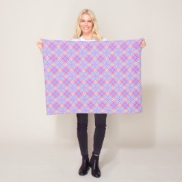 Cobertor De Velo Xadrez Diamante Arco-Íris Moderno Country