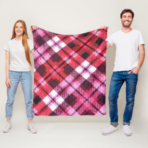 Cobertor De Velo Xadrez do Knit Tartan Verificar Padrão de Vinho Br