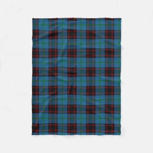 Cobertor De Velo Xadrez do Scottish Clan Home Tartan (Frente)