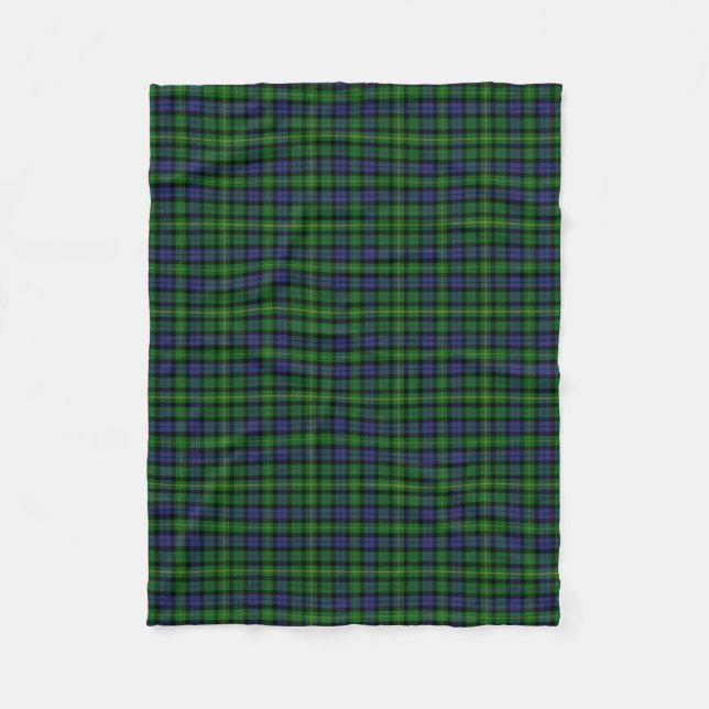 Cobertor De Velo Xadrez do Scottish Clan MacBride Tartan (Frente)
