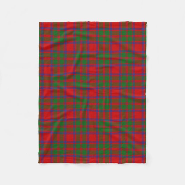 Cobertor De Velo Xadrez do Scottish Clan MacIntosh Tartan (Frente)