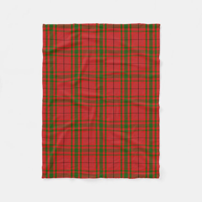 Cobertor De Velo Xadrez do Scottish Clan MacNab Tartan (Frente)