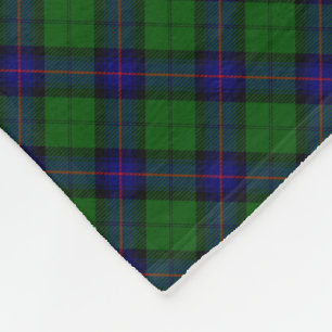 Cobertor De Velo Xadrez do verde azul do tartan do clã de Armstron