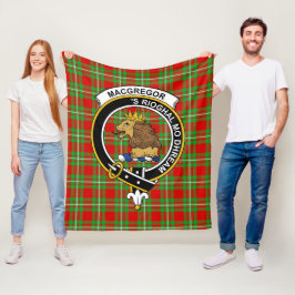 Cobertor De Velo Xadrez Escocês Clan MacGregor