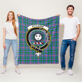 Cobertor De Velo Xadrez Escocês Clan Pitcairn Tartan