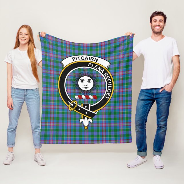 Cobertor De Velo Xadrez Escocês Clan Pitcairn Tartan (In Situ)