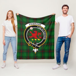 Cobertor De Velo Xadrez Escocês Clan Primrose Tartan
