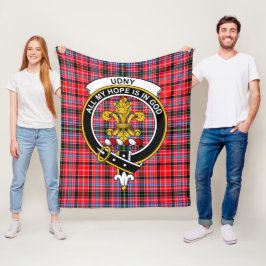 Cobertor De Velo Xadrez Escocês Clan Udny Tartan