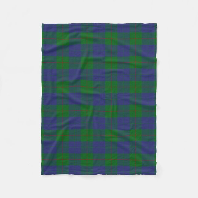 Cobertor De Velo Xadrez Escocesa Clan Barclay Tartan (Frente)