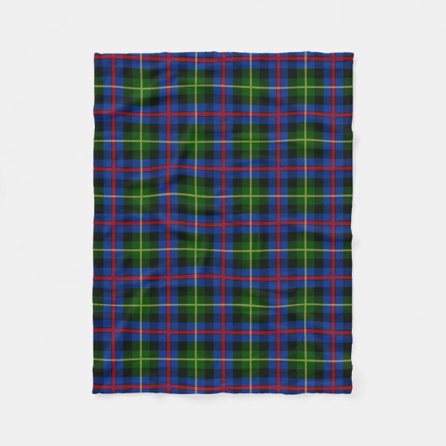 Cobertor De Velo Xadrez escocesa Clan Farquharson Tartan (Frente)