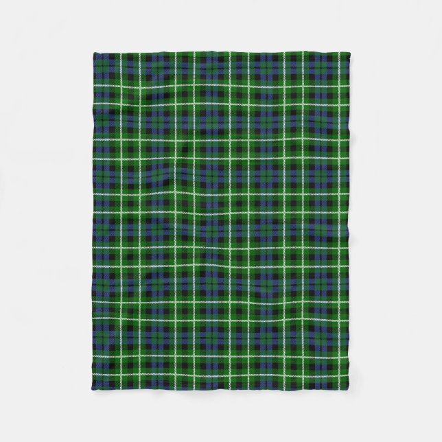 Cobertor De Velo Xadrez Escocesa Clan Graham Tartan (Frente)