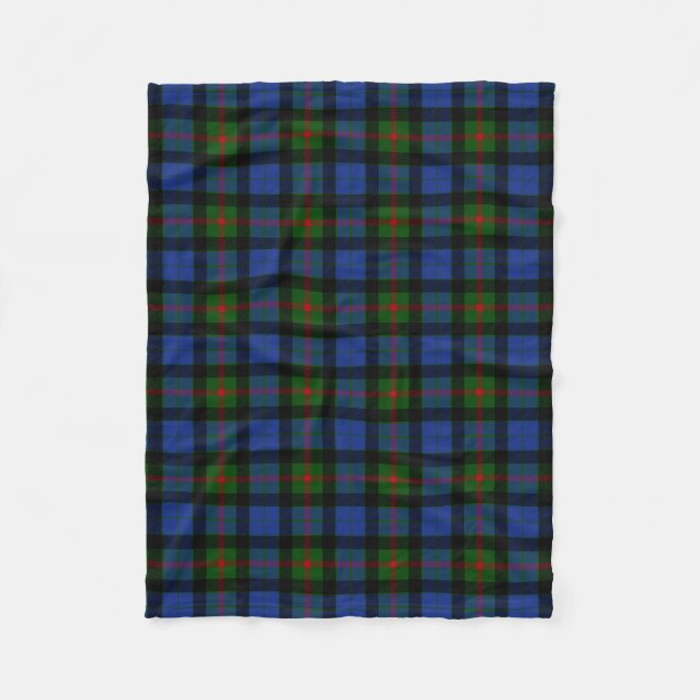 Cobertor De Velo Xadrez Escocesa Clan Gunn Tartan (Frente)