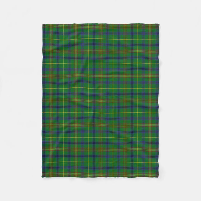 Cobertor De Velo Xadrez Escocesa Clan Holmes Tartan (Frente)