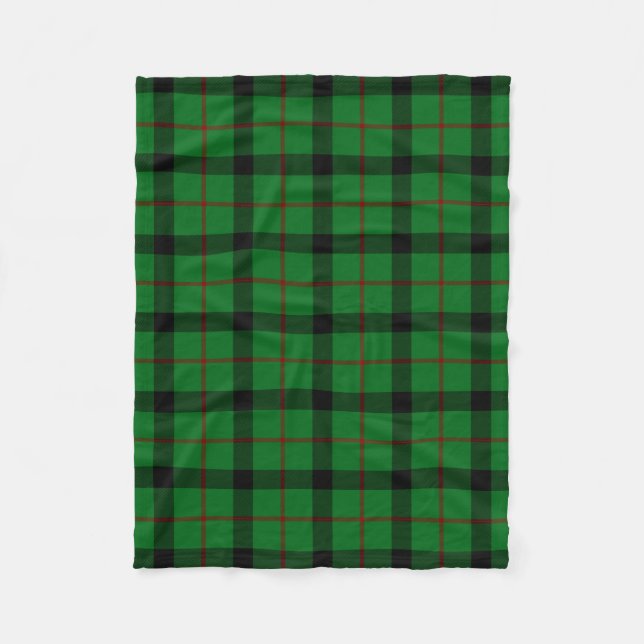 Cobertor De Velo Xadrez Escocesa Clan Kincaid Tartan (Frente)