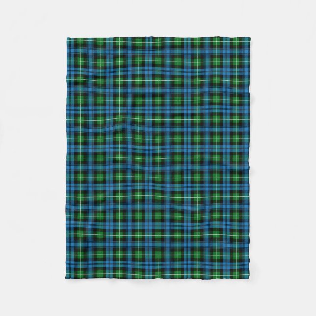 Cobertor De Velo Xadrez Escocesa Clan Lamont Tartan (Frente)