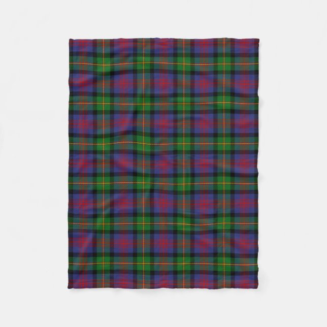 Cobertor De Velo Xadrez Escocesa Clan Logan Tartan (Frente)