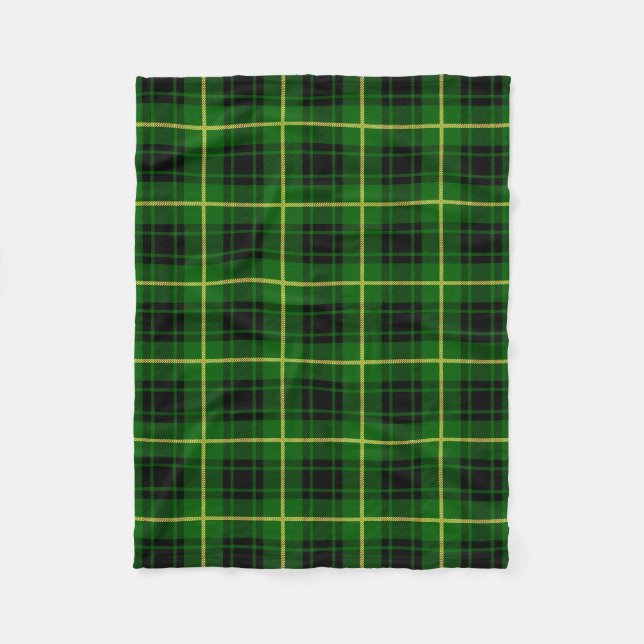 Cobertor De Velo Xadrez Escocesa Clan MacArthur Tartan (Frente)