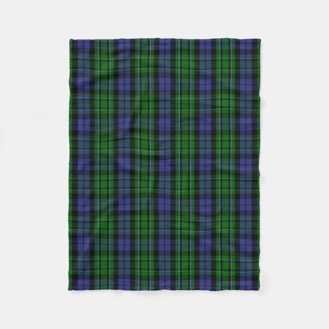 Cobertor De Velo Xadrez Escocesa Clan MacCallum Tartan (Frente)