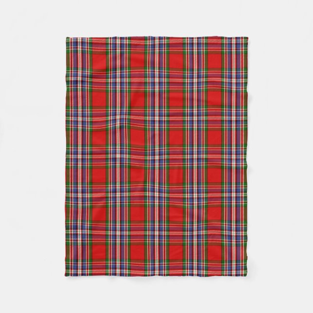 Cobertor De Velo Xadrez Escocesa Clan MacFarlane Red Tartan (Frente)