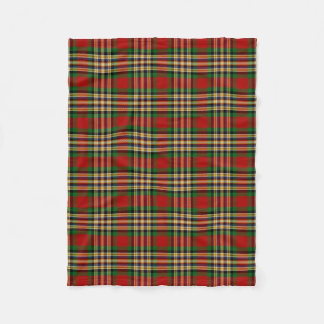 Cobertor De Velo Xadrez Escocesa Clan MacGill Tartan (Frente)