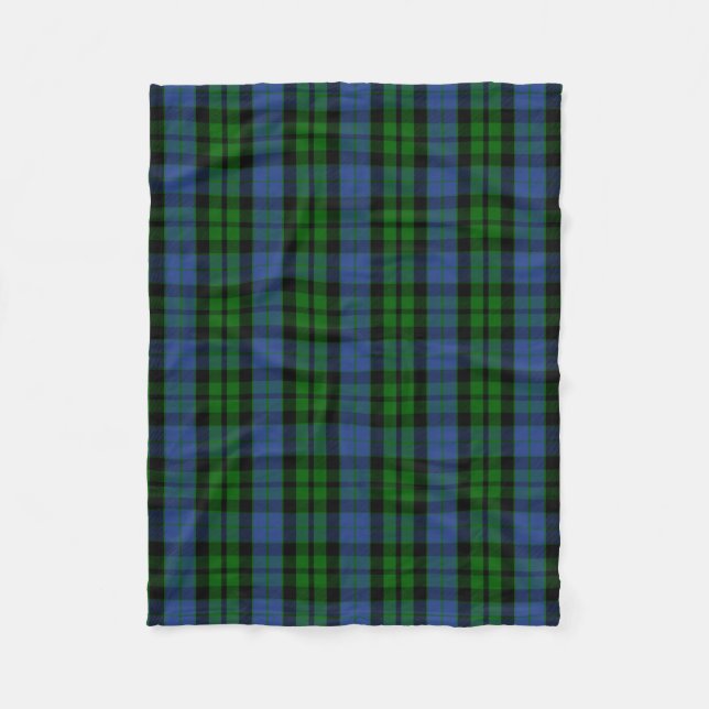Cobertor De Velo Xadrez Escocesa Clan MacKay Tartan (Frente)