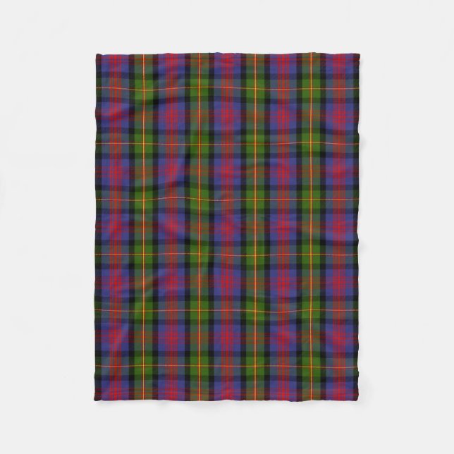 Cobertor De Velo Xadrez Escocesa Clan MacLennan Tartan (Frente)