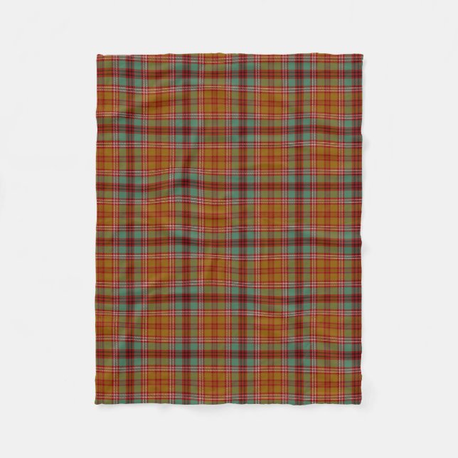Cobertor De Velo Xadrez Escocesa Clan McCall Tartan (Frente)