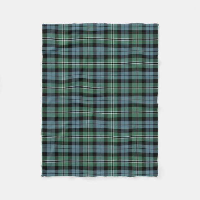 Cobertor De Velo Xadrez escocesa Clan Melville Tartan (Frente)
