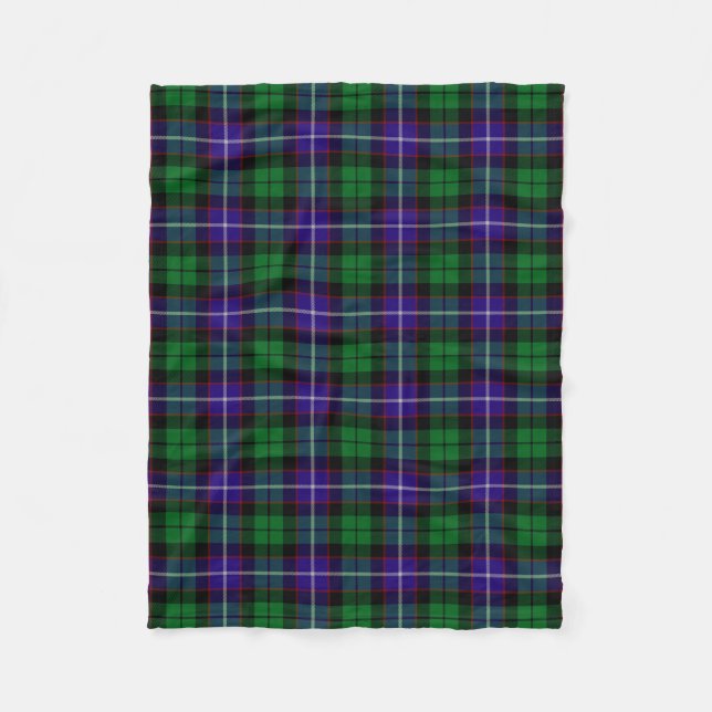 Cobertor De Velo Xadrez Escocesa Clan Mitchell Tartan (Frente)
