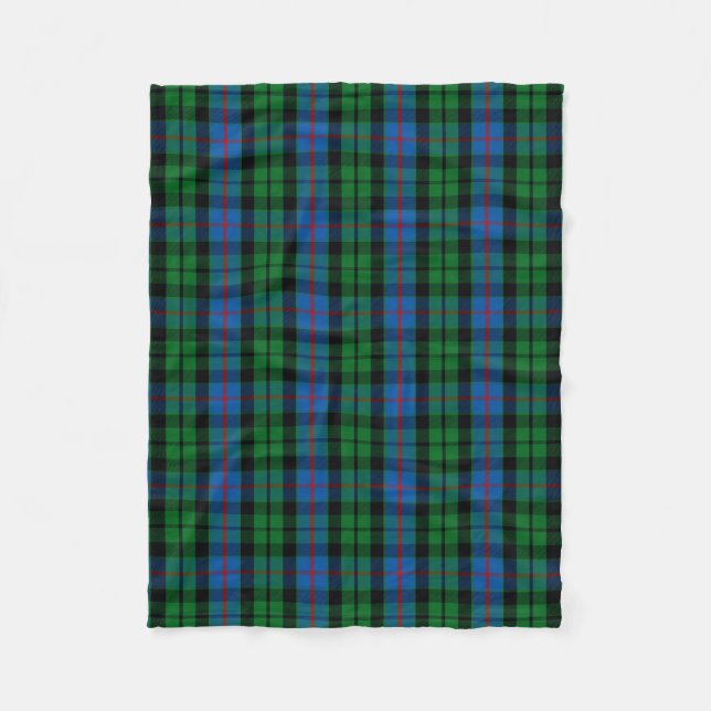 Cobertor De Velo Xadrez Escocesa Clan Morrison Tartan (Frente)