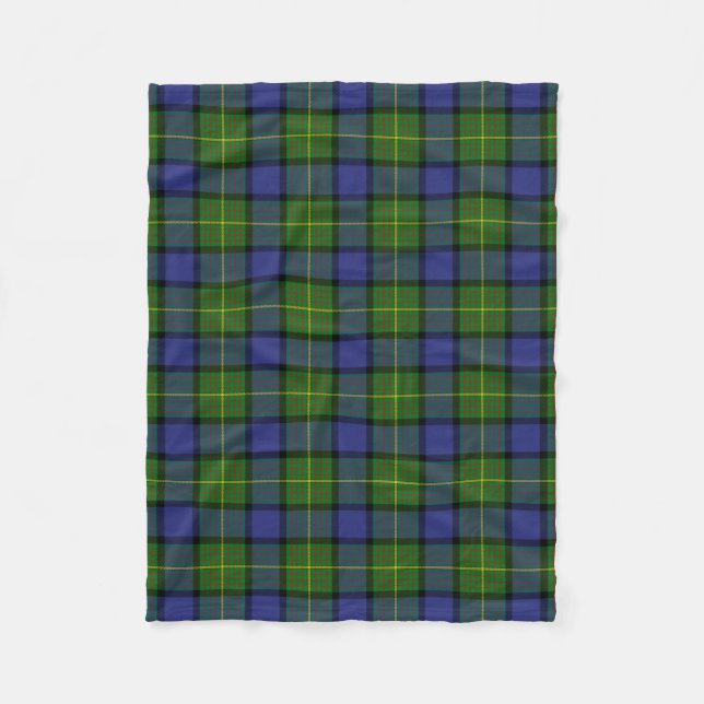 Cobertor De Velo Xadrez Escocesa Clan Muir Tartan (Frente)