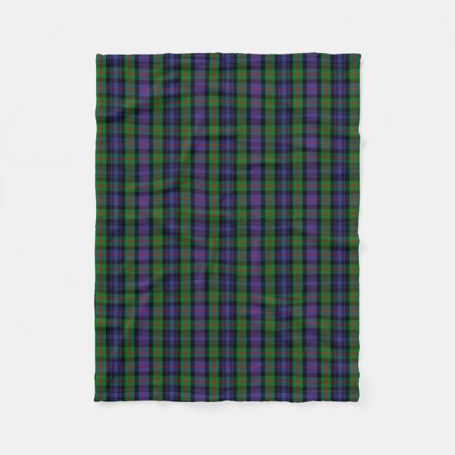 Cobertor De Velo Xadrez Escocesa Clan Murray Tartan (Frente)