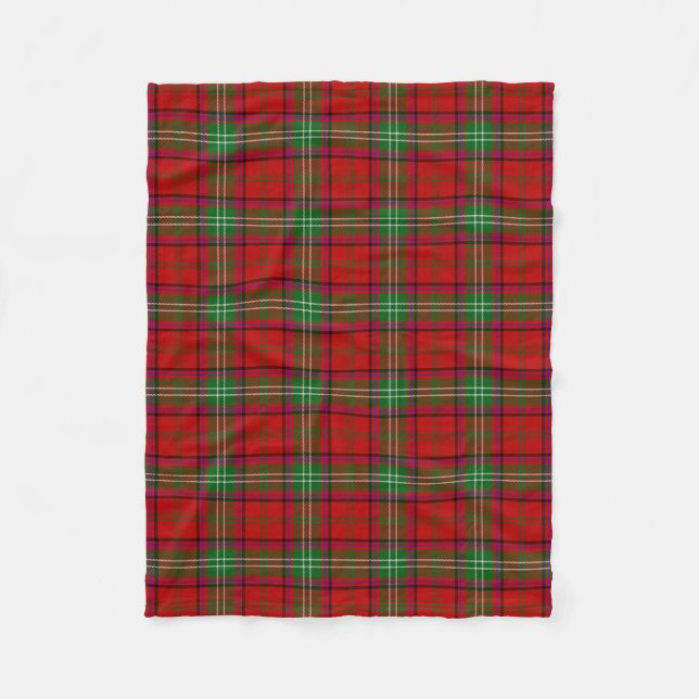 Cobertor De Velo Xadrez Escocesa Clan Seton Tartan (Frente)