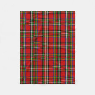 Cobertor De Velo Xadrez Escocesa Clan Stewart Tartan
