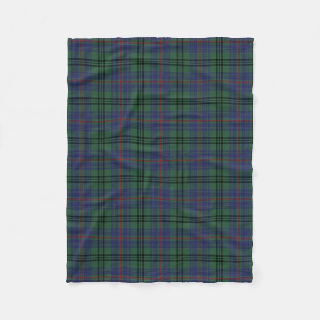 Cobertor De Velo Xadrez escocesa Clan Walker Tartan (Frente)