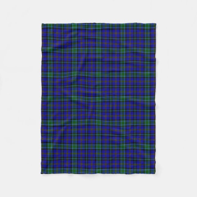 Cobertor De Velo Xadrez Escocesa Clan Weir Tartan (Frente)