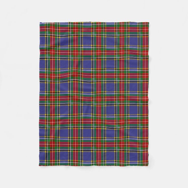 Cobertor De Velo Xadrez Escocesa de Clan MacBeth Tartan (Frente)