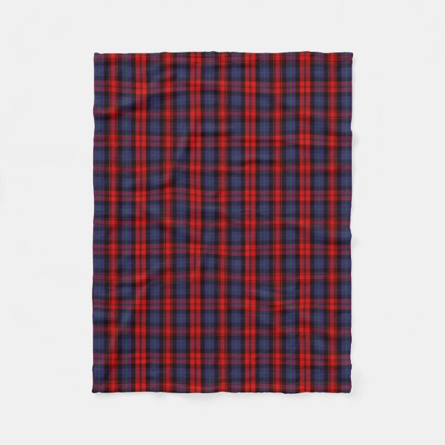 Cobertor De Velo Xadrez Escocesa de Clan MacLachlan Tartan (Frente)