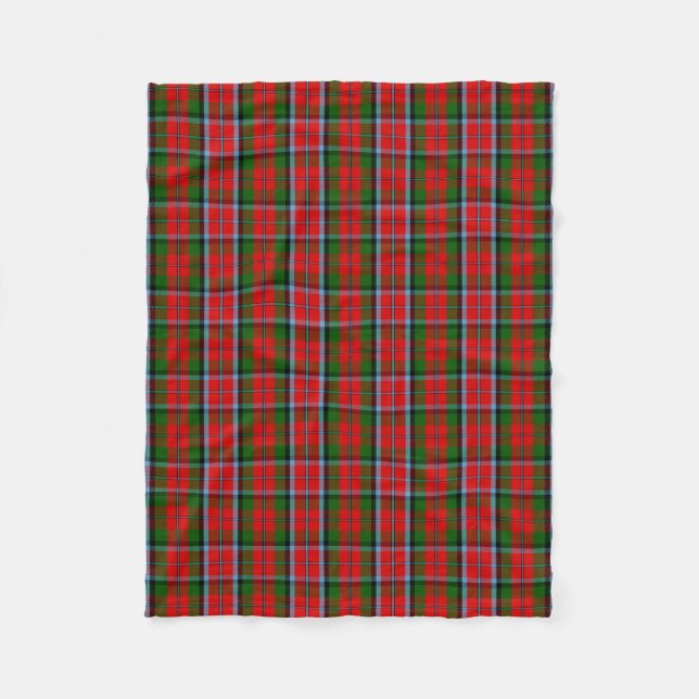 Cobertor De Velo Xadrez Escocesa de Clan MacNaughton Tartan (Frente)
