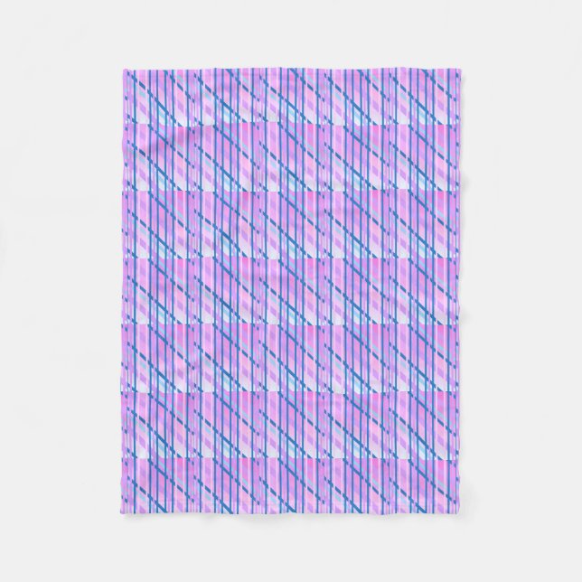 Cobertor De Velo xadrez gingham em roxo (Frente)