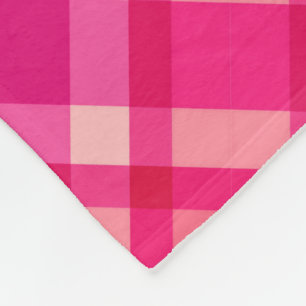 Cobertor De Velo Xadrez Moderna do Século Médio, Vermelho Rosa F