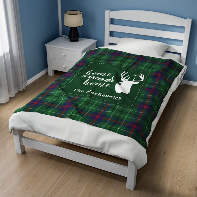 Cobertor De Velo Xadrez Natal Rustic Tartan (Duncan Plaid Rustic Custom Tartan Fleece Blanket)