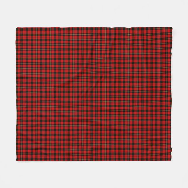 Cobertor De Velo Xadrez preto Wallace Tartan (Frente (Horizontal))