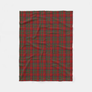 Cobertor De Velo Xadrez Real Stewart Fleece Blanket
