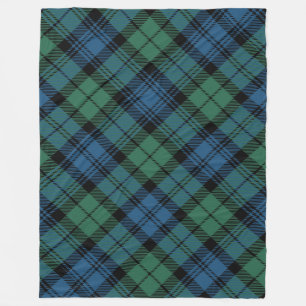 Cobertor De Velo Xadrez Rustic Blue Campbell Tartan