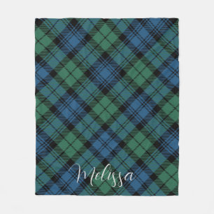 Cobertor De Velo Xadrez Rustic Blue Campbell Tartan