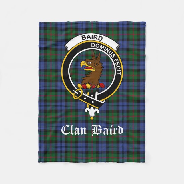 Cobertor De Velo Xadrez Sherpa Blanket Baird Clan Scottish (Frente)