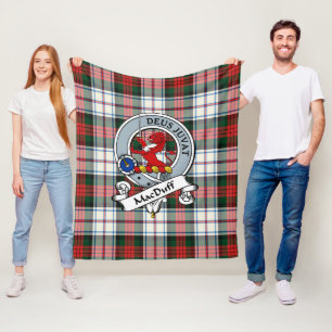 Cobertor De Velo Xadrez Tartan do Crachá Clã Moderno MacDuff Vestid
