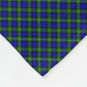 Cobertor De Velo Xadrez verde azul Campbell tartan