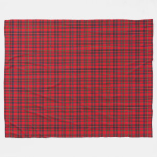 Cobertor De Velo Xadrez vermelha de Stewart tartan